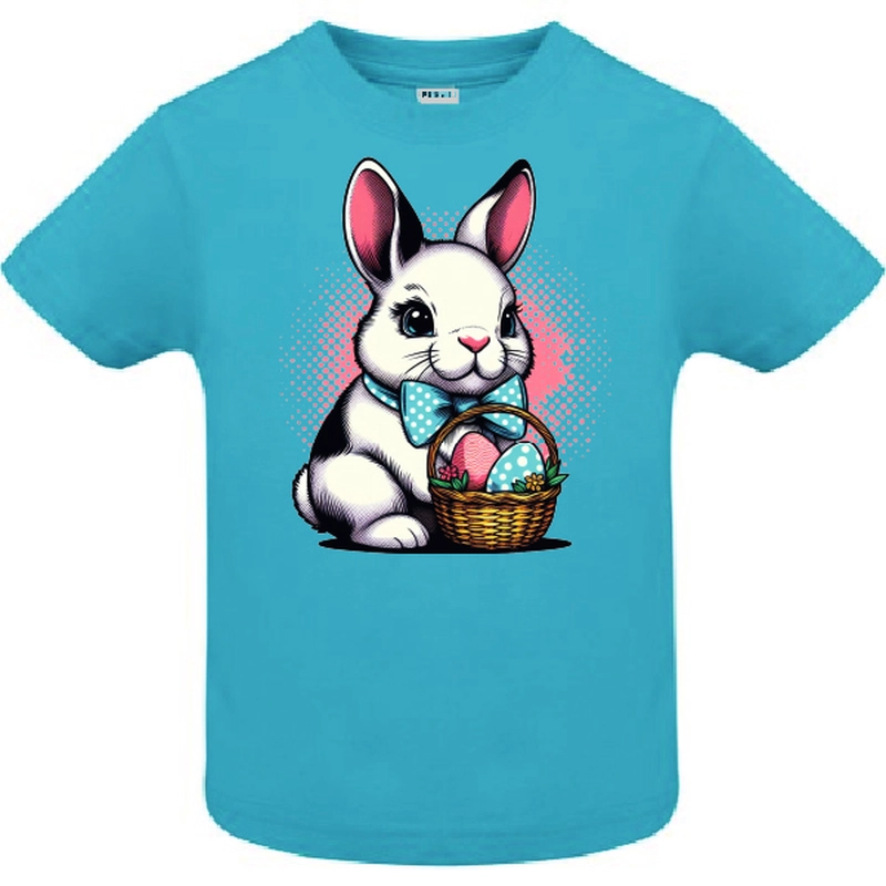 Tricou copil - Iepuraș de Paște cu papion - imagine 3