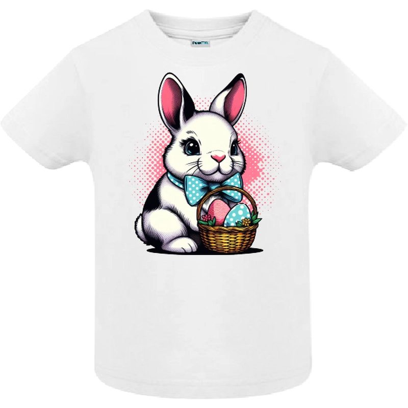 Tricou copil - Iepuraș de Paște cu papion - imagine 2