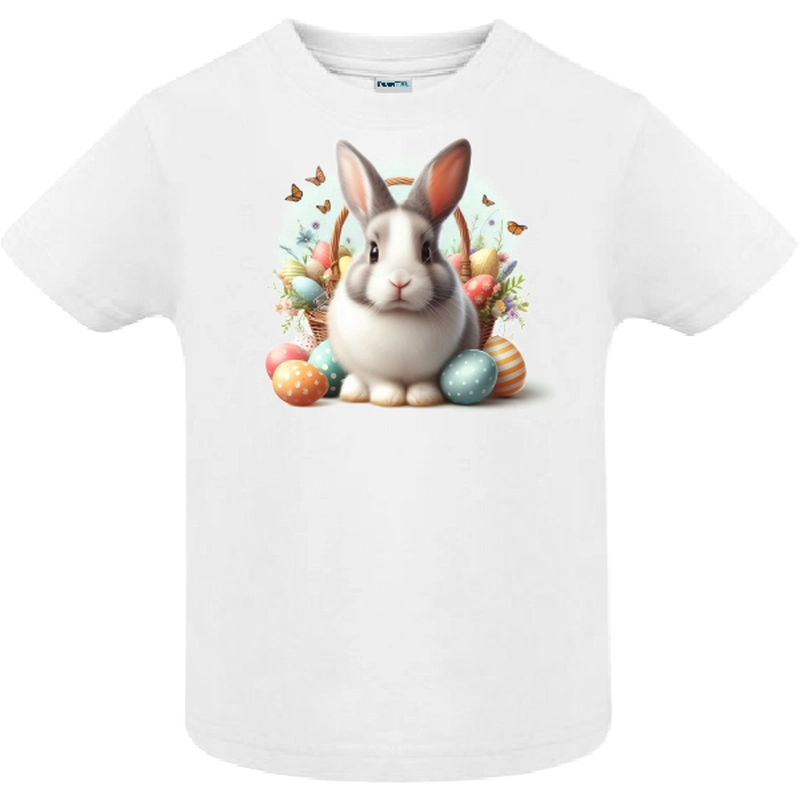 Tricou copil - Iepuraș de Paște cu fluturi - imagine 2