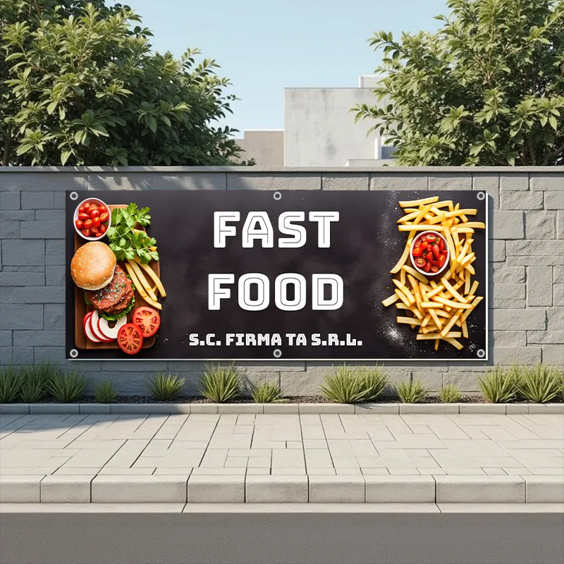 Banner Fast Food - Model 1 - imagine 5