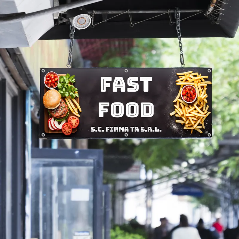Banner Fast Food - Model 1 - imagine 3
