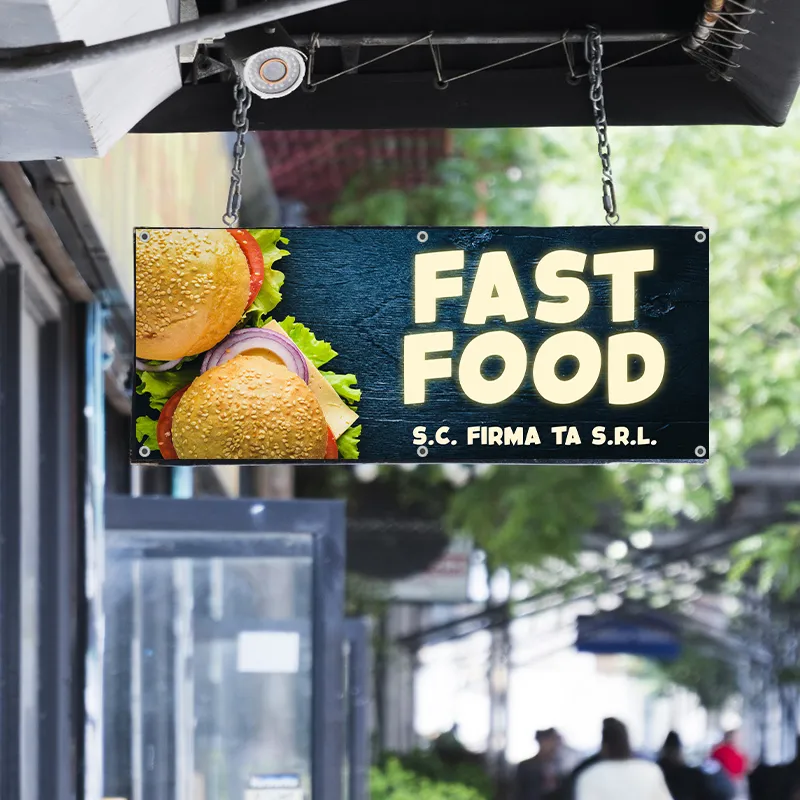 Banner Fast Food - Model 2 - imagine 3