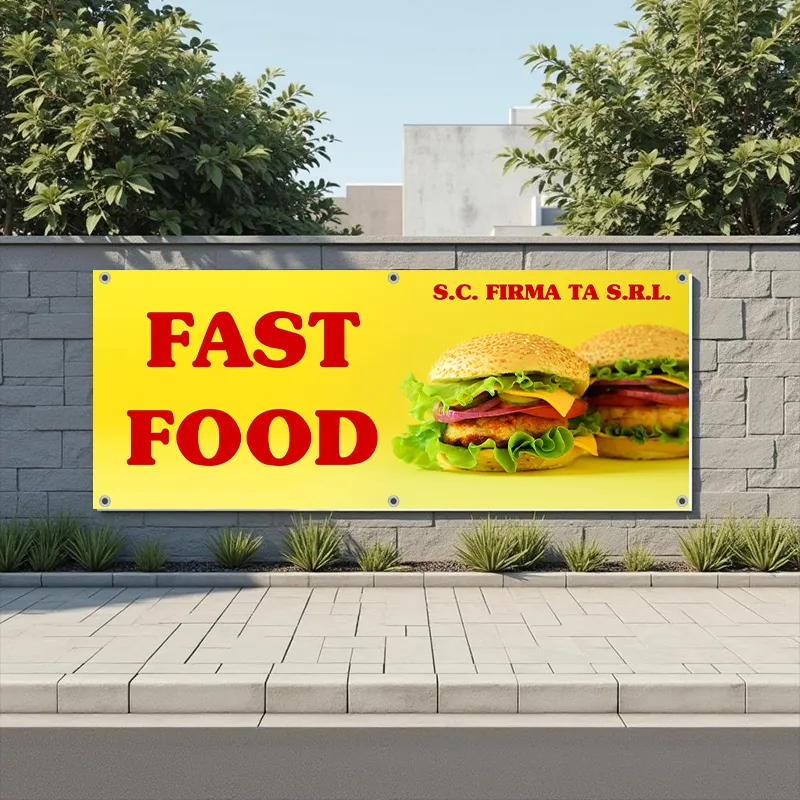 Banner Fast Food - Model 3 - imagine 4