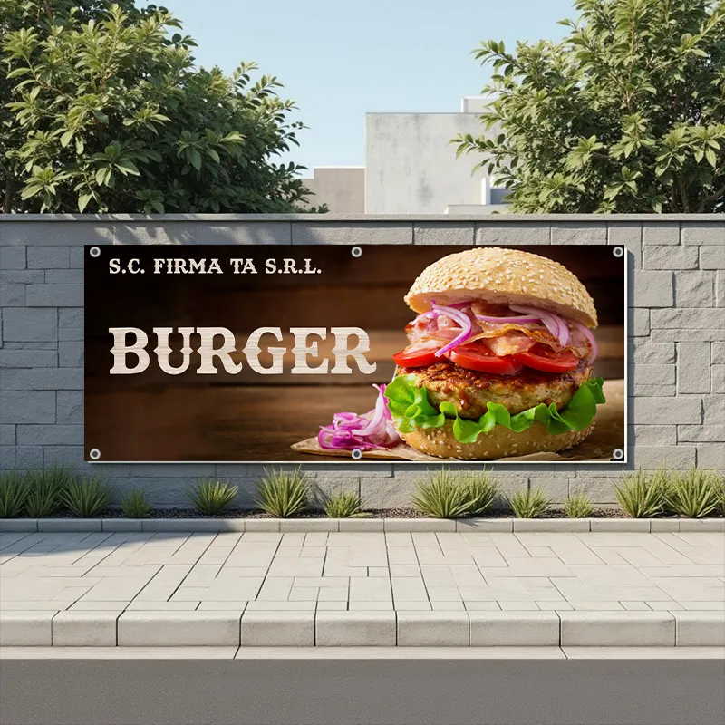 Banner Fast Food - Model 7 - imagine 5