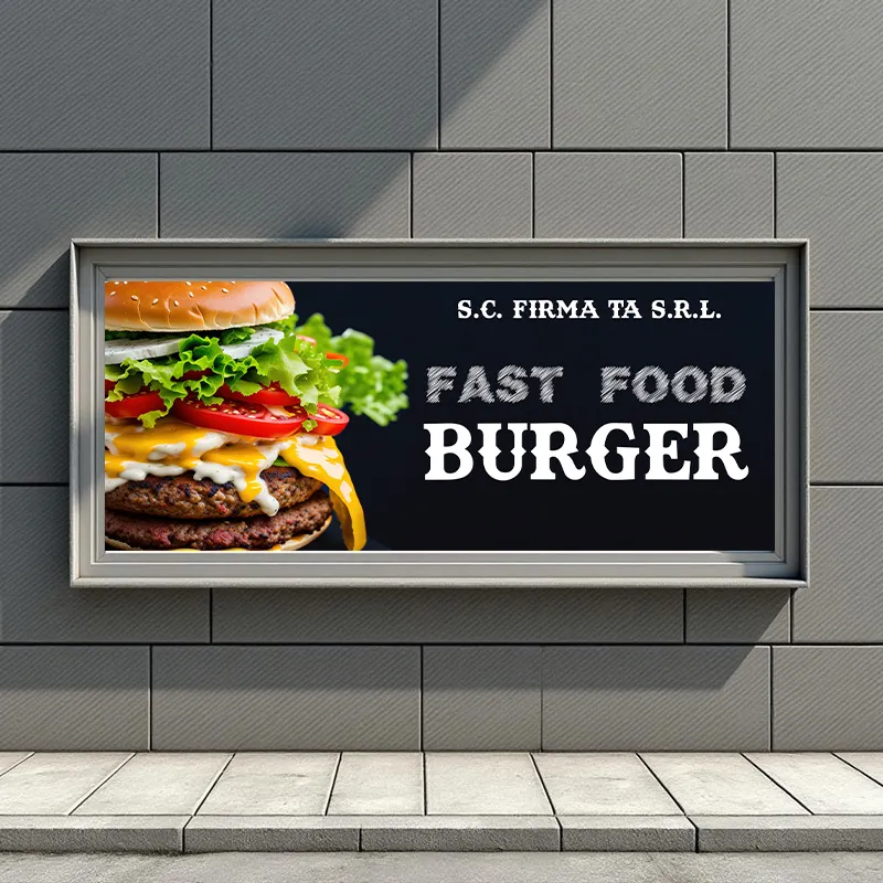 Banner Fast Food - Model 8 - imagine 4