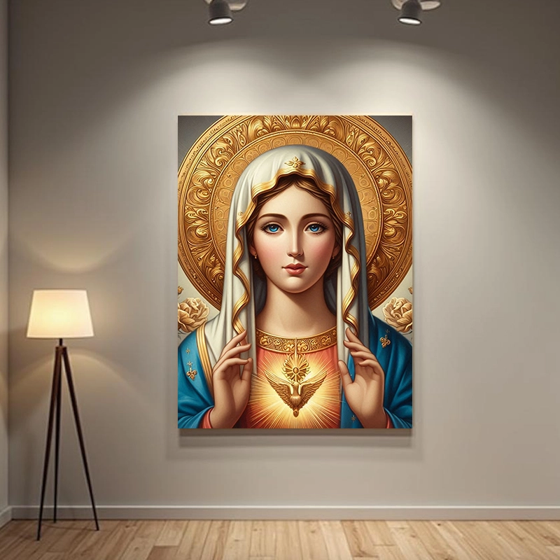 Icoana - Sfânta Fecioară - Canvas pe șasiu