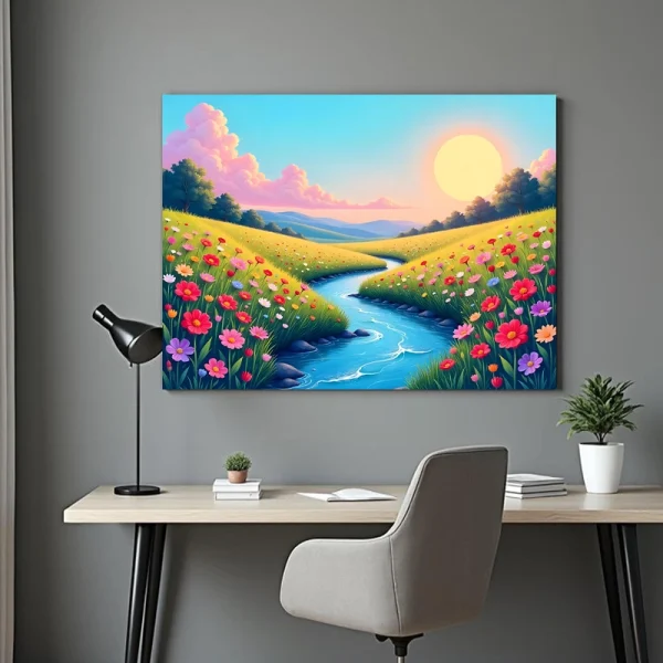 Tablou peisaj rural