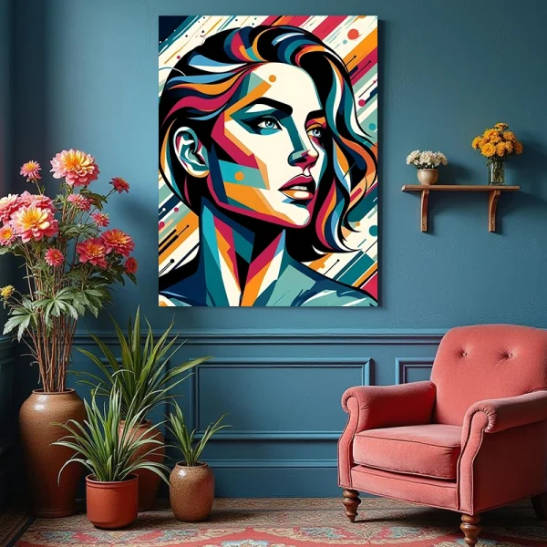 Tablou portret abstract