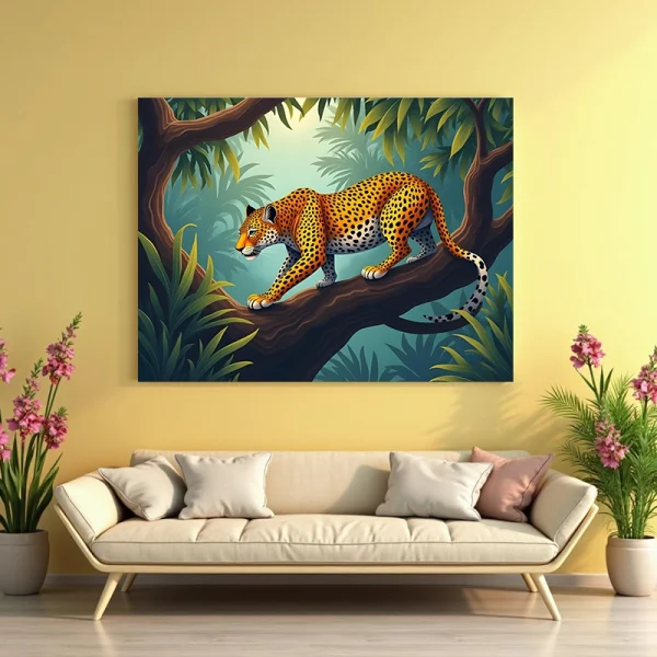 Tablou peisaj cu animale