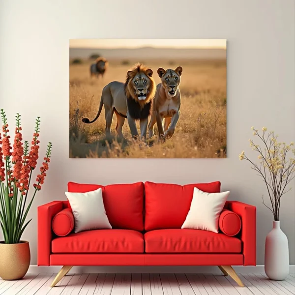 Tablou peisaj cu animale