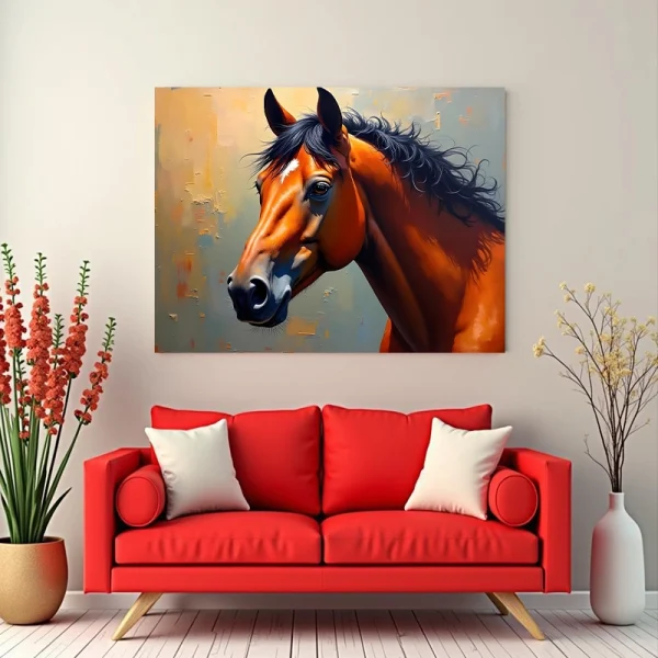 Tablou peisaj cu animale