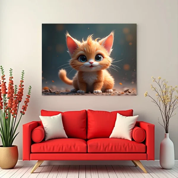 Tablou peisaj cu animale