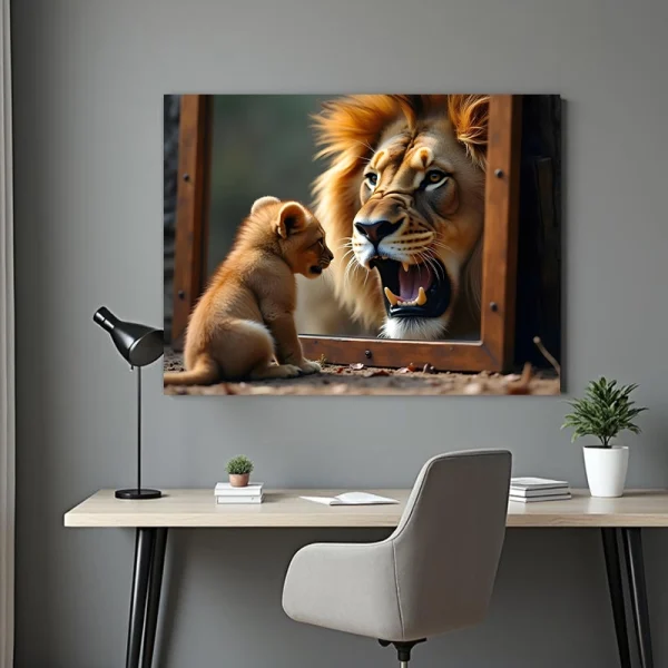Tablou peisaj cu animale