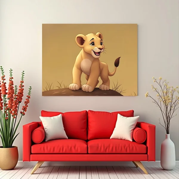 Tablou peisaj cu animale
