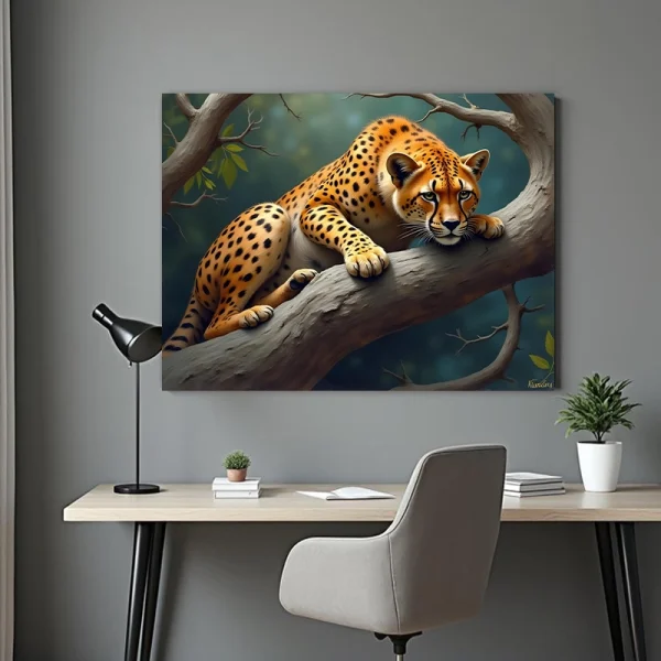 Tablou peisaj cu animale
