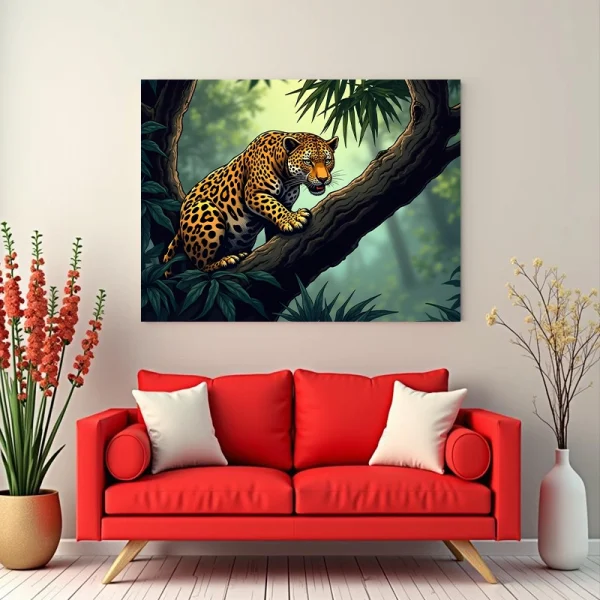 Tablou peisaj cu animale