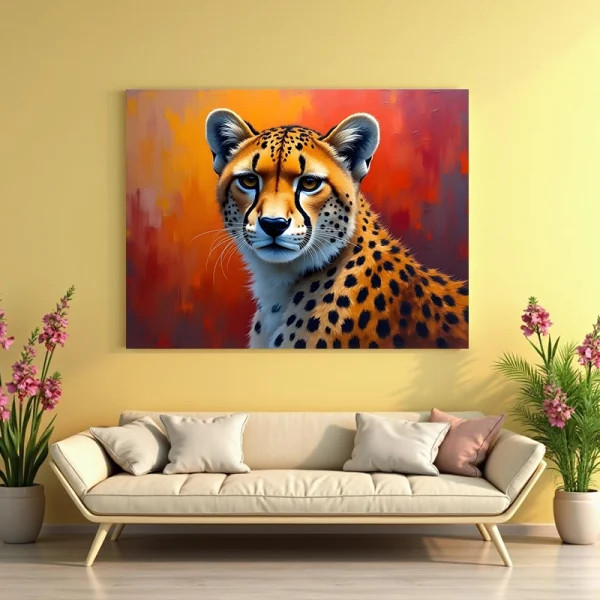 Tablou peisaj cu animale