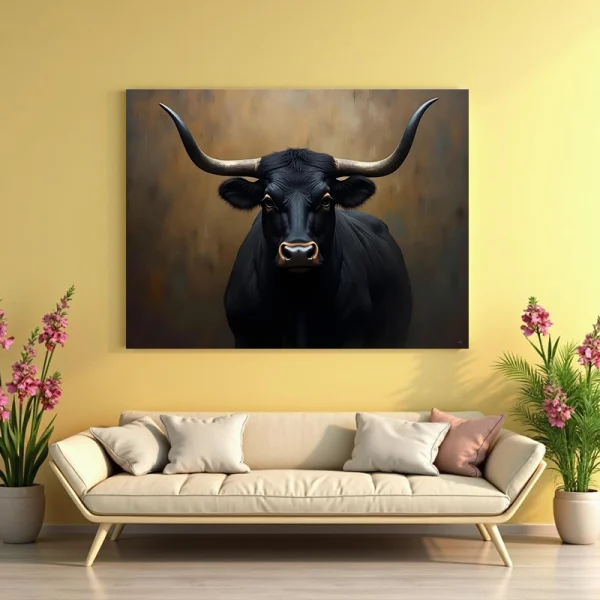 Tablou peisaj cu animale