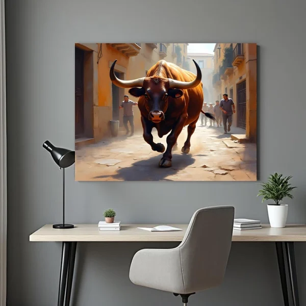 Tablou peisaj cu animale