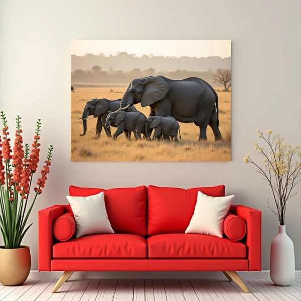 Tablou peisaj cu animale