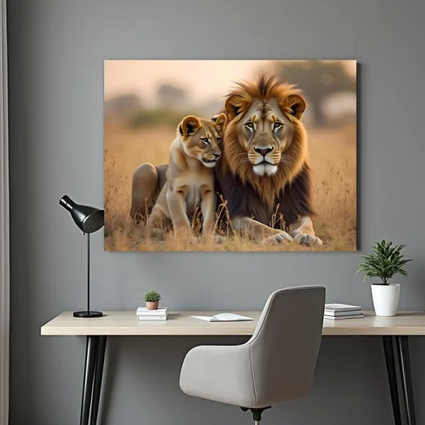 Tablou peisaj cu animale
