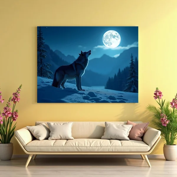 Tablou peisaj animale