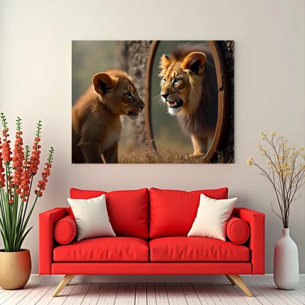 Tablou peisaj animale