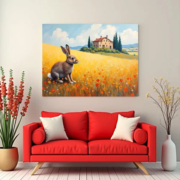 Tablou peisaj animale