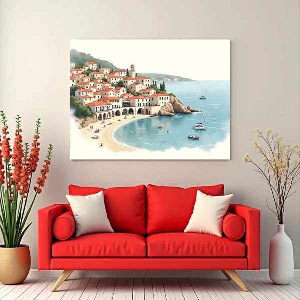 Tablou peisaj exotic