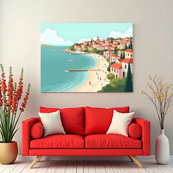 Tablou peisaj exotic