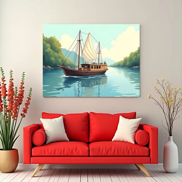 Tablou peisaj exotic