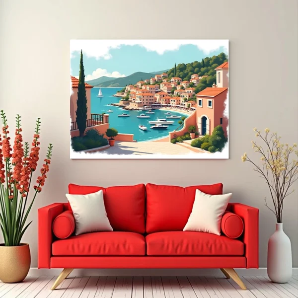 Tablou peisaj exotic