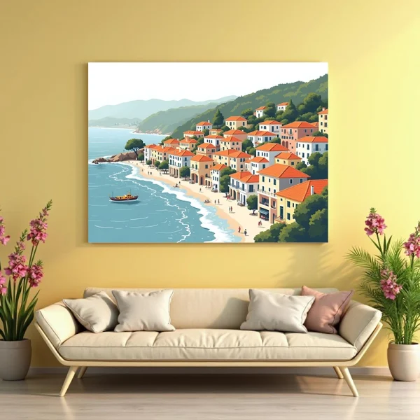 Tablou peisaj exotic