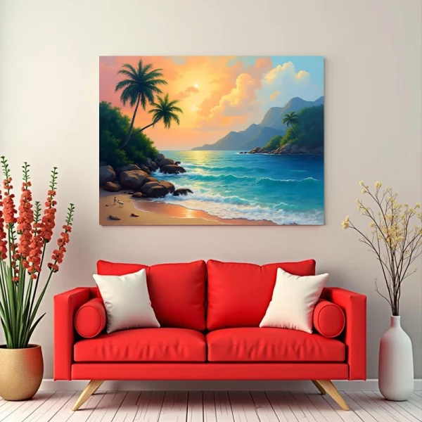 Tablou peisaj exotic