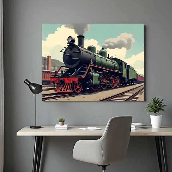 Tablou cu tren