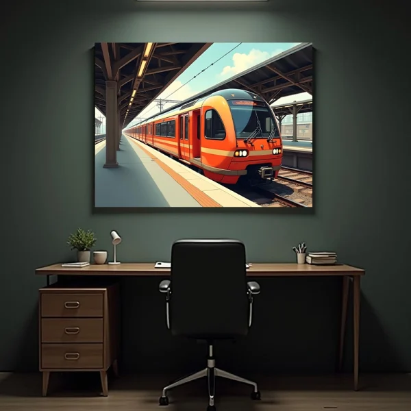 Tablou cu tren
