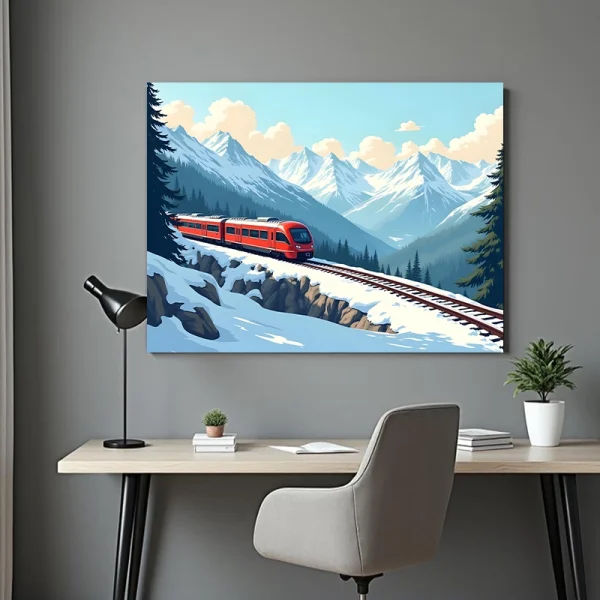 tabloiu canvas tren