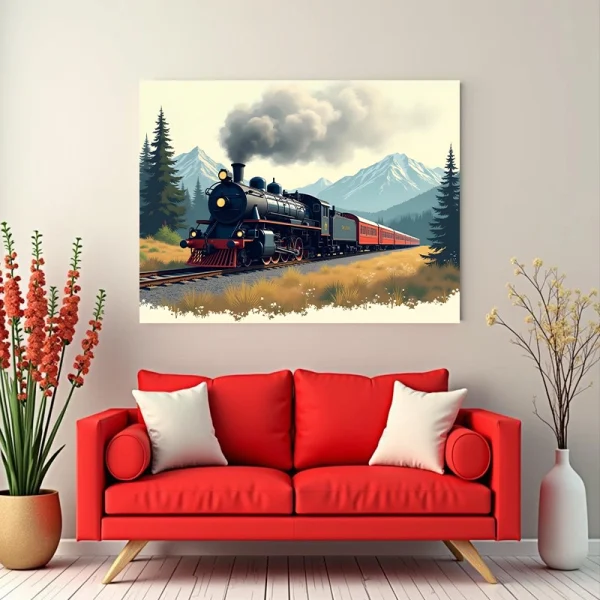 Tablou cu tren