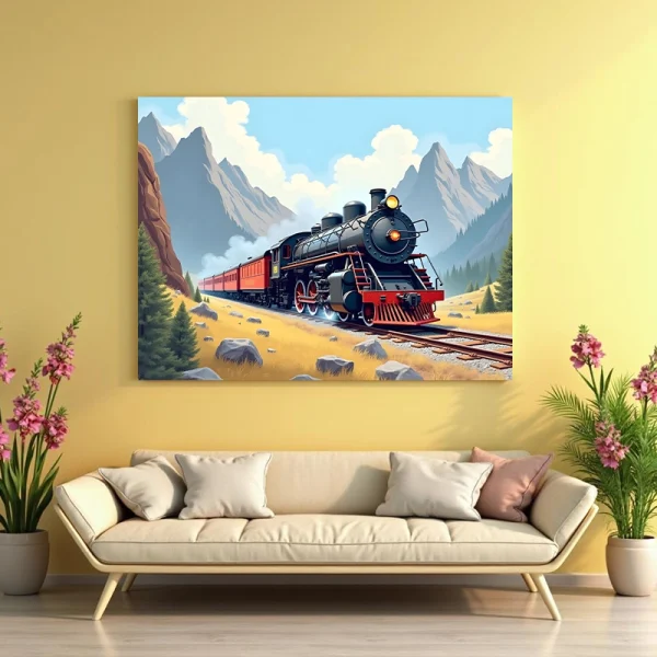 Tablou cu tren