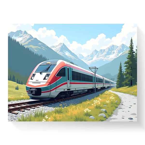 tabloiu canvas tren