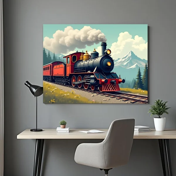 tabloiu canvas tren