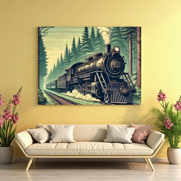 tabloiu canvas tren