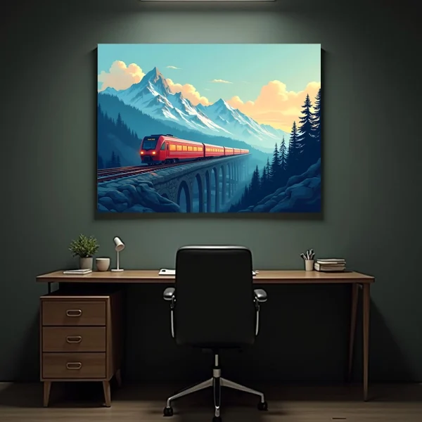 tabloiu canvas tren