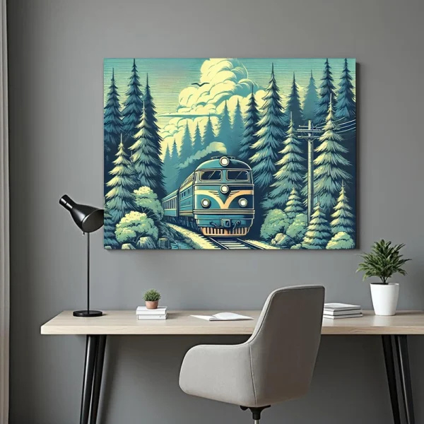tabloiu canvas tren
