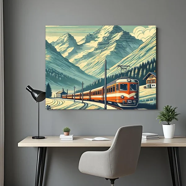 tabloiu canvas tren