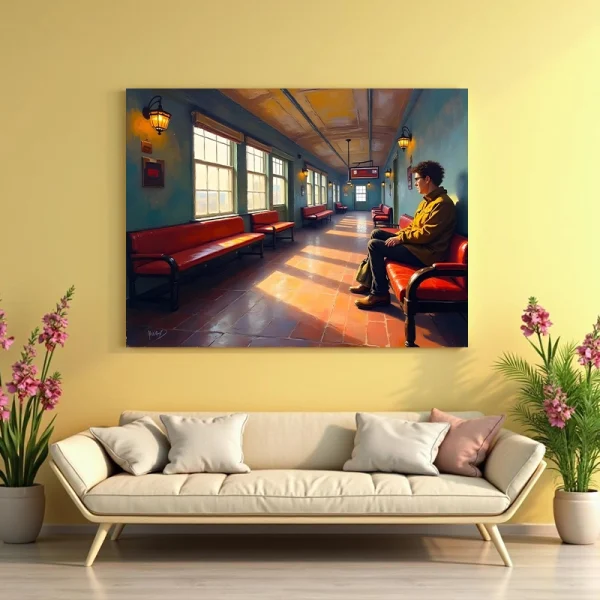 tablou tren