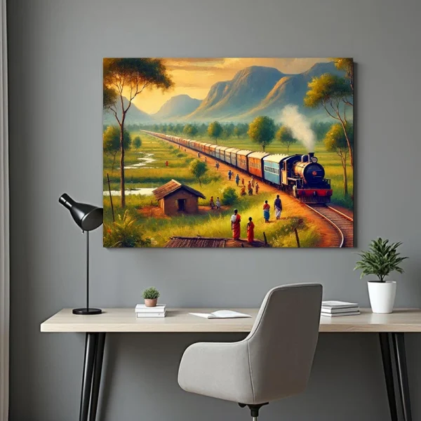 tablou tren