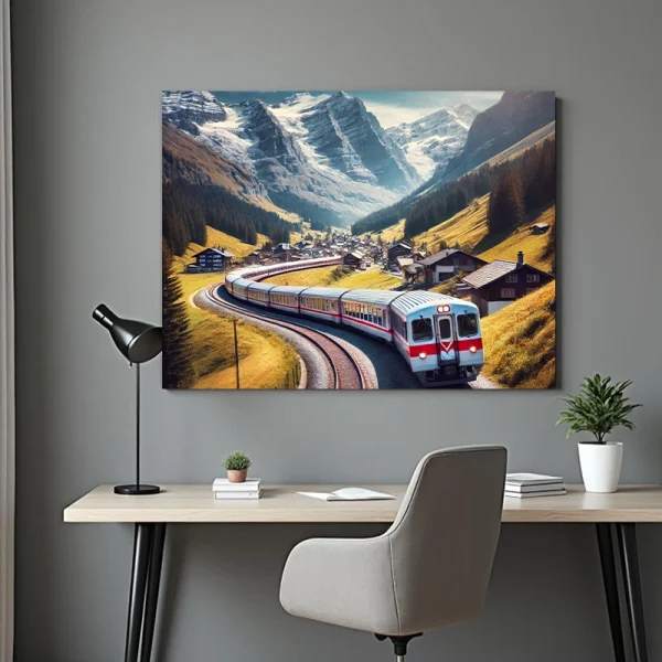 tablou tren