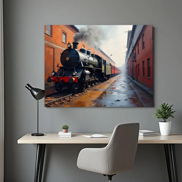 tablou tren