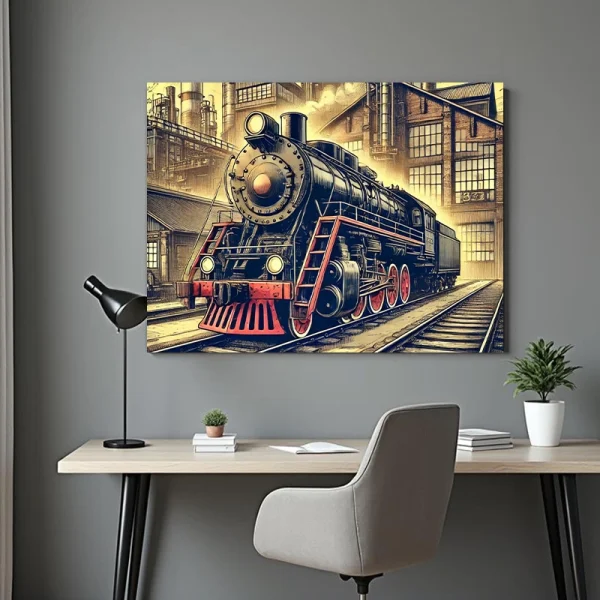tablou tren
